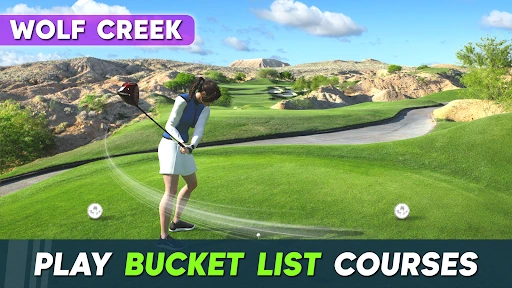 Uderzenie kijem golfowym w WGT Golf